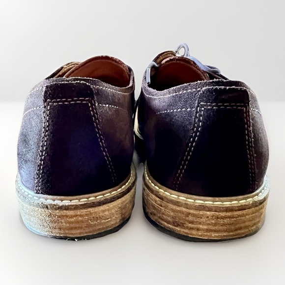 ECCO Kenton Plain Toe Oil Nubuck Leather Two-Tone Oxford Shoe Mens Sz 45/11-11.5